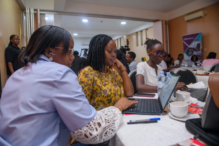 Group of apprentices collaborating on a project